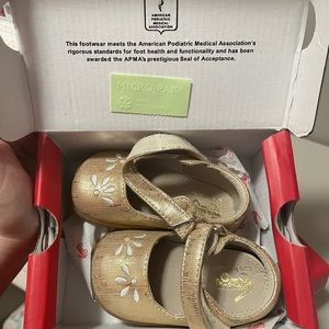 See Kai run gold shoe